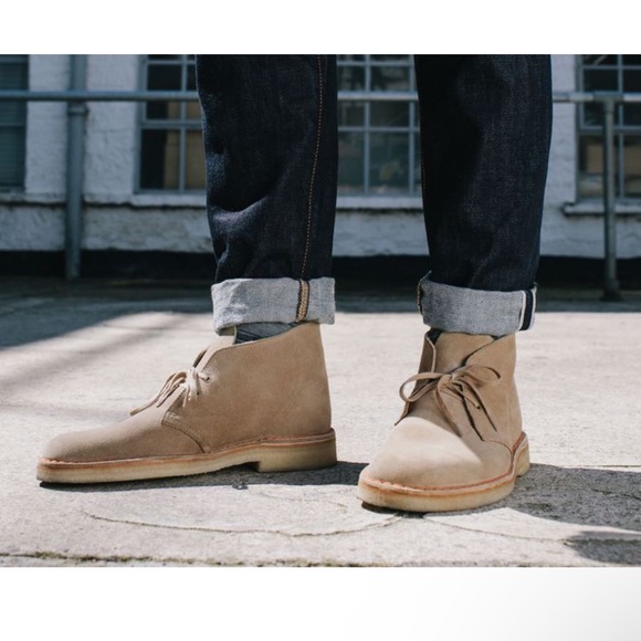 Clarks Bushacre Suede Desert Chukka Boots Wine Burgundy sz 9 - Picture 3 of 8